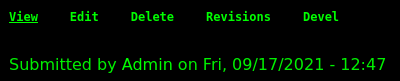 Drupal default date format
