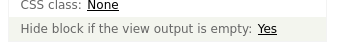 Drupal hide block if view output empty